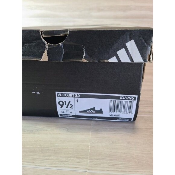 Adidas VL Court 3.0 Women’s Size 9.5 – Black White ID8796 Casual Sneakers - Picture 8 of 8